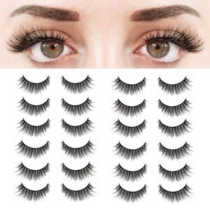 12 pairs of false eyelashes